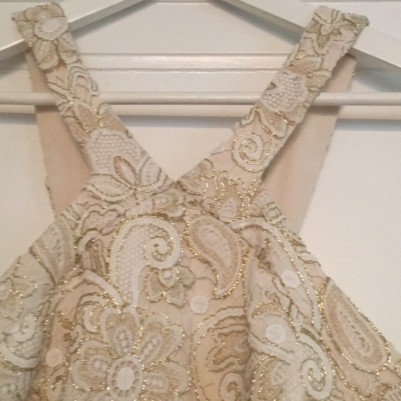 Club Monaco white and gold dress - Picture 2 of 4